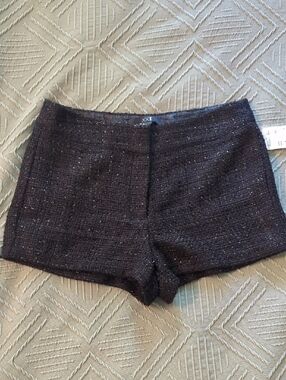 Forever 21 Black Tweed Sparkle Mini Shorts